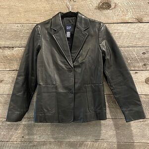 GAP 100% Genuine Cow Leather Jacket (Size 4)